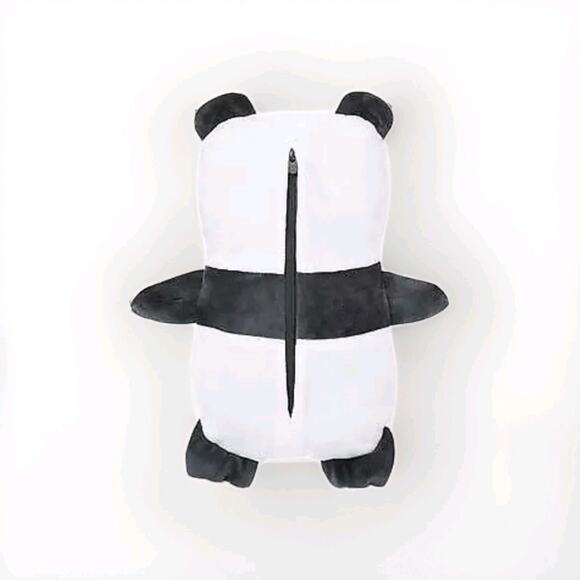 Cubcoats Transforming 2-in-1 Stuffed Panda Fleece Jacket Charcoal Unisex Size 3 - Picture 3 of 3